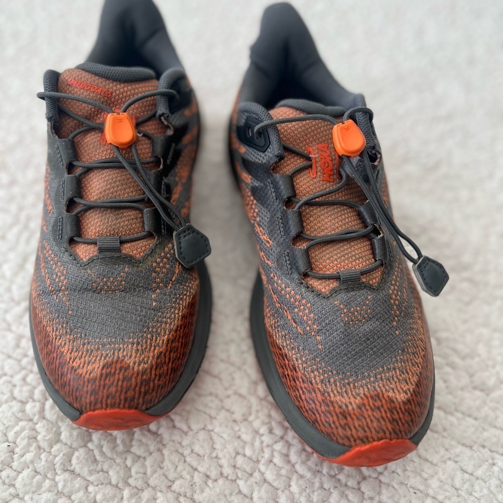 Hoka Athletic Shoes - Orange and Gray - Picture 9 of 16